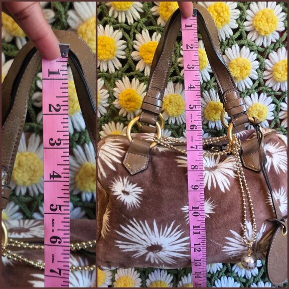 Juicy Couture Brown Poinsettia Handbag - Picture 7 of 13